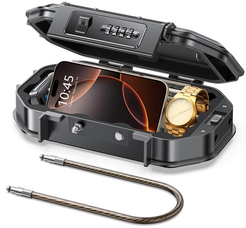 Portable travel safe lock box - travel,