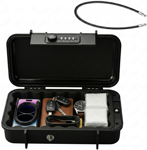 Portable travel safe lock box - safe,